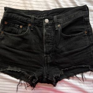 501® ORIGINAL HIGH RISE BLACK WOMEN'S SHORTS
